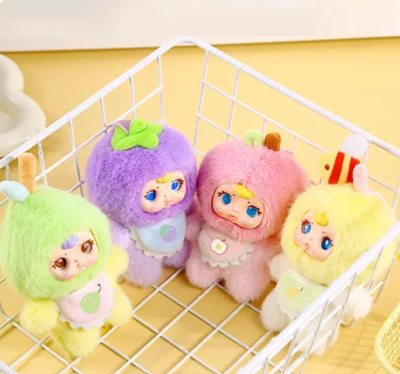 Full lineup of MM Sugar Baby collectible figures with 6 designs and 2 secret editions