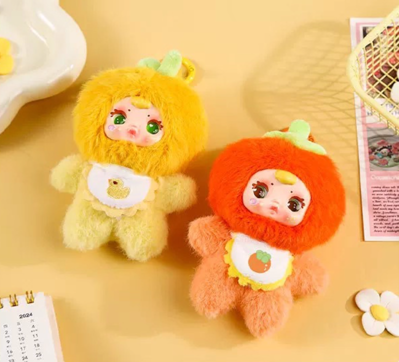 Full lineup of MM Sugar Baby collectible figures with 6 designs and 2 secret editions