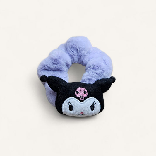 Kuromi Plush Hair Tie (Black)