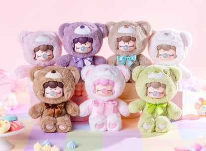 colorful chocolate cutie bear plush